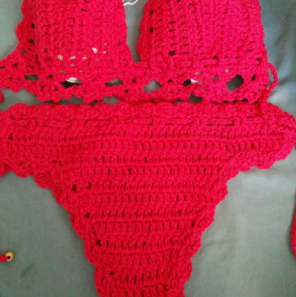 handmade Other - Crochet red bikini set👒👒SUMMER SALE👒👙🏖